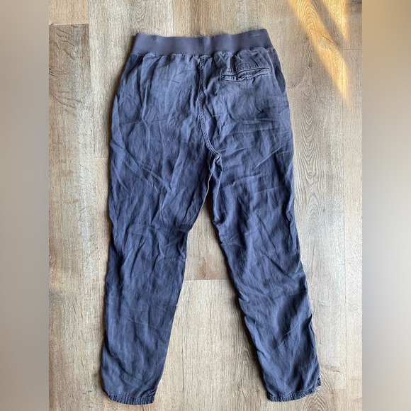 Faherty Linen Blend Jogger Pants Gray M | Casual Lounge Relaxed Fit Tencel Blend - Picture 4 of 5